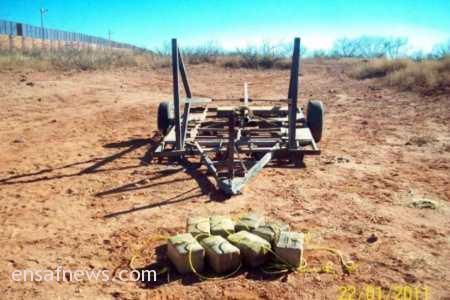 پرتاب محموله‌های مواد مخدر با استفاده از منجنیق