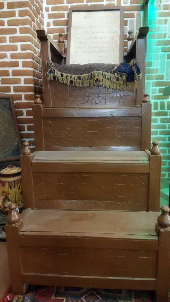 منبر تاریخی مسجد کریم خان تبریز مرمت می شود