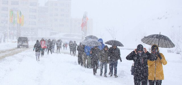ورود سامانه بارشی به کشور طی امروز/کاهش دما تا ۸ درجه
