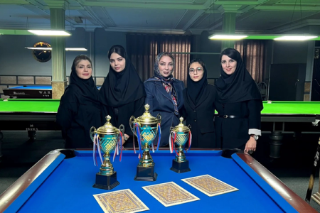 نخستین رقابت پاکت‌بیلیارد بانوان تبریز برگزار شد