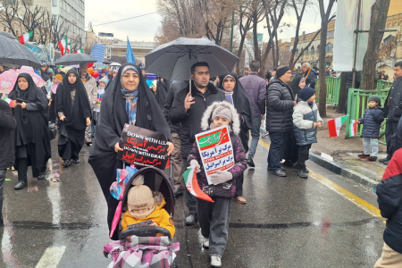 باران هم به سیل جمعیت تبریز پیوست