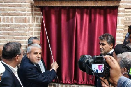 بارگاه شمس تبریزی با حضور وزیر میراث فرهنگی در خوی افتتاح شد